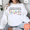 'Gonna Jingle Some Of The Way I'm Tired' Christmas Sweatshirt by Dog Mom Hat