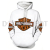 Harley-Davidson Logo Print Hoodie by Dog Mom Hat