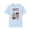 "Pass Me a Fridge Cig" Funny Graphic T-Shirt - Playful Retro Parody Tee, Unique Humor Apparel