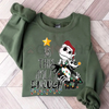 "Is This Jolly Enough" Jack Skellington Christmas Sweatshirt – Zero Dog & Oogie Boogie Party Tee by Dog Mom Hat
