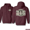 Camo DAD Hoodie – Military-Inspired Bold Design Pullover | Perfect Gift for Hunting Dads by Dog Mom Hat