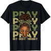 "Fortify Your Faith" Black Woman Afro Christian T-Shirt – Inspirational Melanin Faith Graphic Tee, Premium 100% Cotton Religious Empowerment Top, Soft Lived-In Heavyweight Blessed Queen Shirt, Made in USA