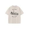 "Never Better" Skeleton Round Neck Acid Washed T-Shirt – Casual Comfort for Everyday Wear