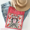 Wild Love Raccoon Tee – Leopard Print Heart Trash Panda Shirt by Dog Mom Hat