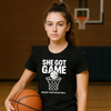 She Got Game - T-Shirt - Black by Bigger Than Basketball