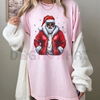 African American Santa Christmas Pajama-Style T-shirt by Dog Mom Hat