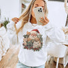 Retro Santa Claus and Kittens Christmas Sweatshirt – Vintage Winter Holiday Crewneck