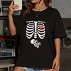 Skeleton Halloween Maternity T-Shirt – Funny Pregnancy Announcement Tee by Dog Mom Hat