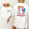 "Bring Me Alani Nu And Tell Me I'm Pretty" 2-Sided T-Shirt - Funny Energy Drink Slogan Tee, Self-Care Humor Apparel, Trendy Alani Nu Fan Gift