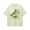 Girls Will Be Girls Oversize Unisex Washed T-Shirt – Trendy Aesthetic Graphic Streetwear Tee