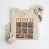 Monkey Punch Graphic Sweatshirt | Baby Monkey Holding Plush Toy Crewneck | Vintage Aesthetic Animal Pullover | Cute Retro Monkey Jumper | Soft Girl Era Graphic Top | Nostalgic Toy Monkey Shirt