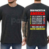 Dear Racsts In America T Shirt – Funny Political Satire Graphic Tee, Sarcastic Liberal Democrat Anti Prejudice Unisex Cotton Shirt