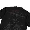 WARBORN F-22 Raptor Blueprint Double Sides T-Shirt – Vintage Lockheed Martin Graphic Tee by Dog Mom Hat