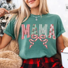 Retro Christmas Mama Comfort Colors T-Shirt by Dog Mom Hat
