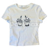 Give ICE The Finger Embroidered Tee – Unisex T-Shirt & Baby Tee, Political Activist Apparel, Bold Statement Shirt
