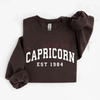 Custom Zodiac Sweatshirt with Est Year by Dog Mom Hat