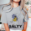 Women's Retro Salty Girl Shirt - Casual Summer Gift Tee, Vintage Beach Apparel