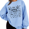 Spooky Season Cream Sweatshirt - Cozy Halloween Crewneck by Dog Mom Hat