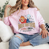 Women's Cartoon Graphic Print Crewneck – Cute & Cozy Vintage Sweatshirt