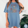 "Staying Alive" Coffee T-Shirt – Funny Skeleton Tee, Trendy Retro Halloween, Women's Comfort Colors Shirt by Dog Mom Hat