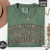 Leopard "Thankful" Comfort Colors T-Shirt – Trendy Women's Fall Apparel by Dog Mom Hat