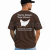 Your're Dinner vs Your Dinner T-Shirt – Funny Grammar Joke Unisex Cotton Graphic Tee
