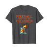 "Fireball Whiskey" Graphic T-shirt - Slim Fit Casual Wear for Men by Dog Mom Hat
