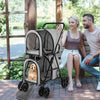4-in-1 Double Pet Stroller with Detachable Carrier and Travel Carriage by Furr Baby Gifts