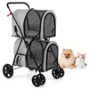 4-in-1 Double Pet Stroller with Detachable Carrier and Travel Carriage by Furr Baby Gifts