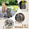 4-in-1 Double Pet Stroller with Detachable Carrier and Travel Carriage by Furr Baby Gifts