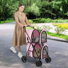 4-in-1 Double Pet Stroller with Detachable Carrier and Travel Carriage by Furr Baby Gifts