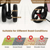 4-in-1 Double Pet Stroller with Detachable Carrier and Travel Carriage by Furr Baby Gifts