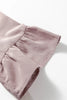 Sepia Rose Slit V Neck Ruffled Loose Blouse by Wild and Free Boutique