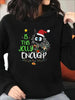 Plus Size Christmas Cat Hoodie by FitiqueFit