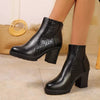 Point Toe Block Heel Boots | Sleek Pointed Heel Ankle Boot by FitiqueFit