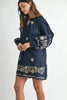 Embroidered Long Sleeve Peasant Mini Dress For Women – Embroidered Mini Dress, Long Sleeve Peasant Dress, Bohemian Dress, Casual Peasant Dress, Timeless Elegance Dress by Stevvex