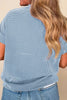 Mock Neck Short Sleeve T-Shirt by Simply Love
