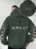 Ariat Letter Print Hooded Sweatshirt – Western Style Graphic Pullover, Rugged Outdoor Country Hoodie, Unisex Casual Apparel