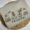 Tricotri Mexican Ghost Crewneck Sweatshirt – Spooky Embroidered Sweater, Halloween & Día de los Muertos Apparel by Dog Mom Hat