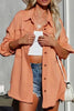 Women Exposed Seam Collared Neck Button Up Jacket with Pockets Stylish Casual Everyday Wear by Stevvex