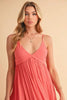 New Summer Ruched Plunge Comfortable Mini Cami Dress For Women – Flattering Fit with Plunging Neckline and Sculpted Design by Stevvex