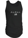 Men's US Flag Round Neck Tank