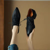 Women's Retro Strap Chunky Heel Pointed-Toe Shoes by FitiqueFit