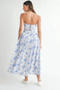 Sweetheart Neckline Floral Printed Midi Dress – Floral Midi Dress, Sweetheart Neckline Dress, Romantic Midi Dress, Feminine Floral Dress, Elegant Midi Dress by Stevvex