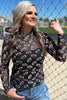 Brown Game Day Football Mesh Sheer Long Sleeve Top by Wild and Free Boutique