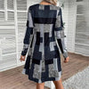 Women's Round Neck Long Sleeve Dress by FitiqueFit