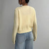 Light Ribbed Button-Up Cardigan by FitiqueFit