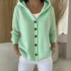 Women’s Button-Down Hoodie Cardigan Sweater Coat by FitiqueFit