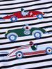Children's Racing Car Embroidered Striped Long Sleeve T-Shirt by Simply Love