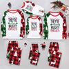 Parent-Child Christmas Homewear Suit Plaid Stitching Printing by My Store